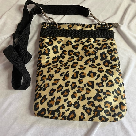 Brown and Black Triple-Zipper Crossbody Bag - Picture 3 of 7